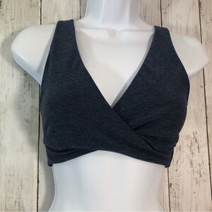 JoyLab Wrap Twist Front Cutout Back Sports Bra Extra Small